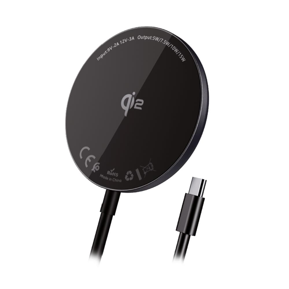 Bezdrátová rychlonabíječka Blavec BQI-03 Qi2 15W Magsafe (BQI03-QI2MB) černá - náhled 3