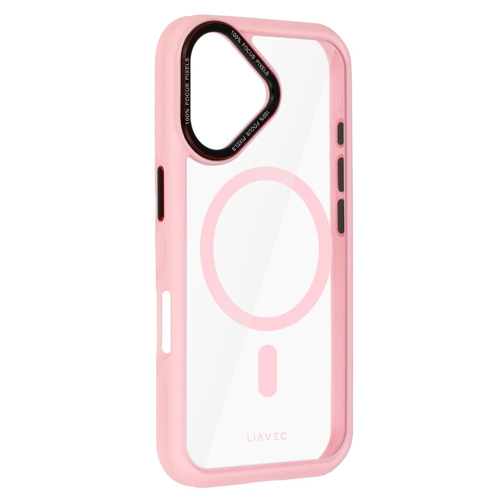 Zadní kryt Liavec Hybrid Magsafe Clear pro iPhone 16 light pink - náhled 3