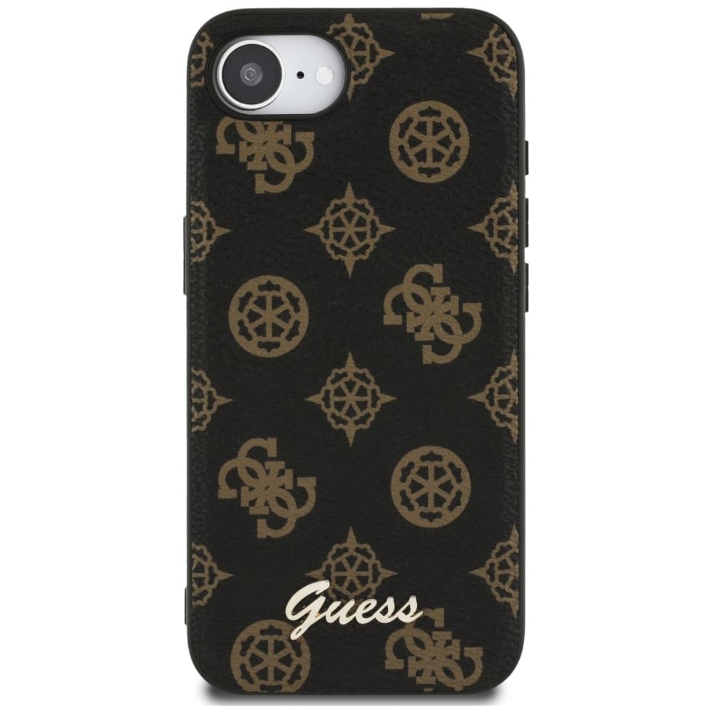 Zadní kryt GUESS Peony Script Logo MagSafe pro iPhone 16e black - náhled 3