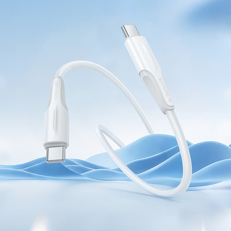 Datový kabel Borofone BX119 New USB-C - USB-C PD 60W 1m white - náhled 3