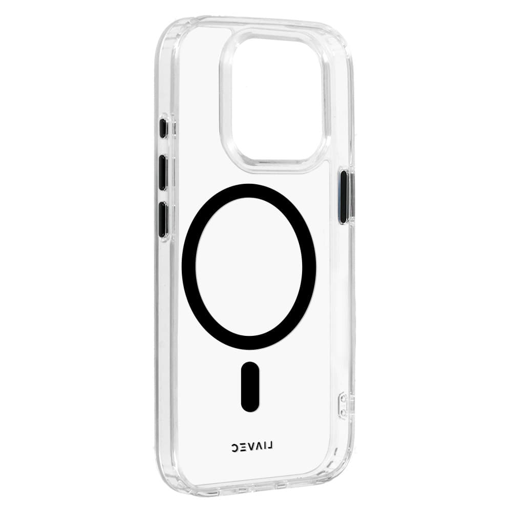 Zadní kryt Liavec Glossy Magsafe Clear pro iPhone 13 Pro black - náhled 3