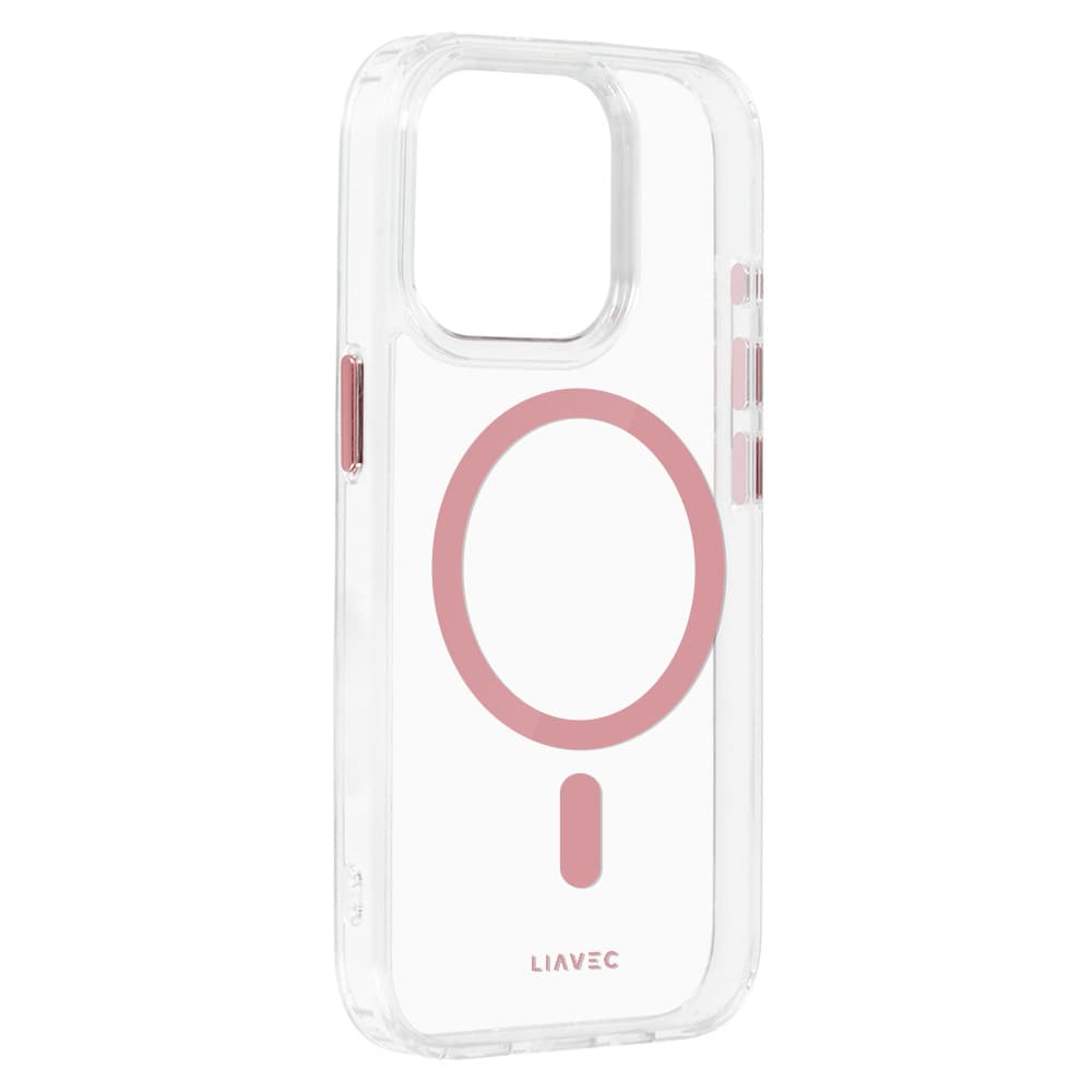 Zadní kryt Liavec Glossy Magsafe Clear pro iPhone 13 Pro pink - náhled 3