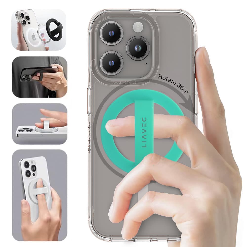 Prsten na mobil Liavec Magsafe mint - náhled 3