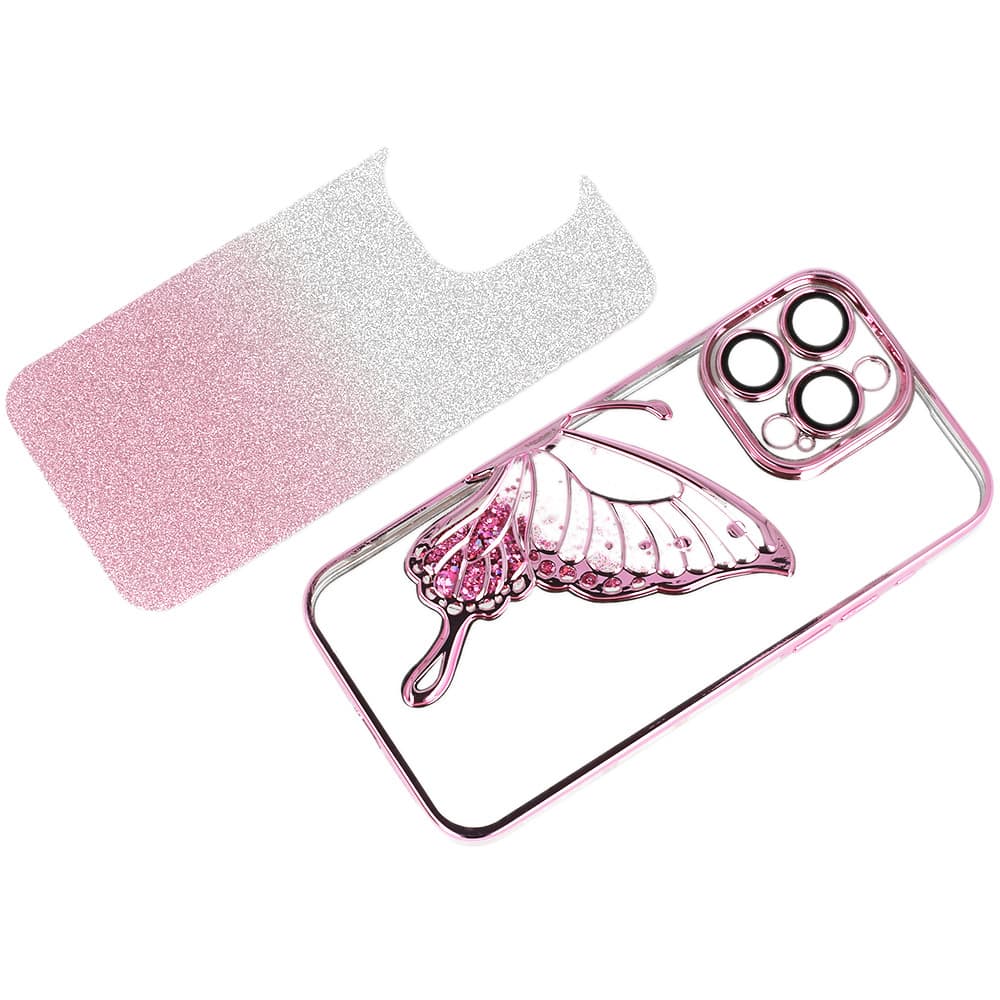 Zadní kryt Tel Protect Butterfly Water pro iPhone 16e pink - náhled 3