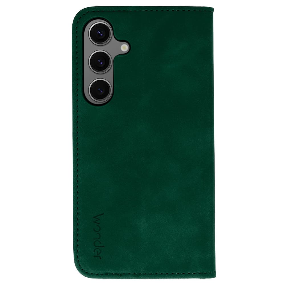Knížkové pouzdro Wonder Smart pro Samsung Galaxy S25 Edge zelené - náhled 3