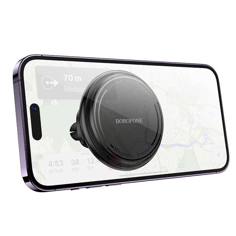 Magnetický držák do auta Borofone BH135 Parker na větrací mřížku černý - náhled 3