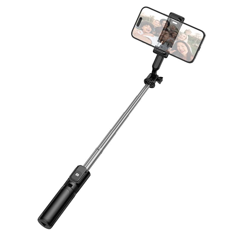 Selfie tyč Borofone BY14 Graceful Bluetooth tripod s dálkovým ovládáním černá - náhled 3