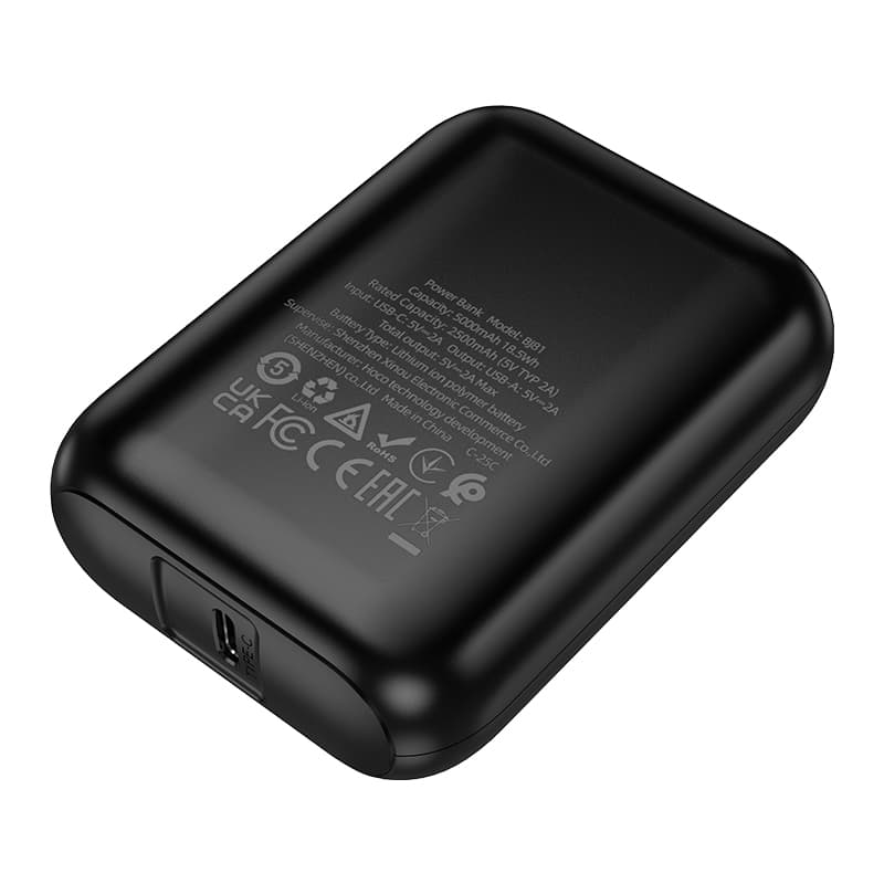 Powerbank Borofone 5000mAh BJ81 Stability USB-A černá - náhled 3