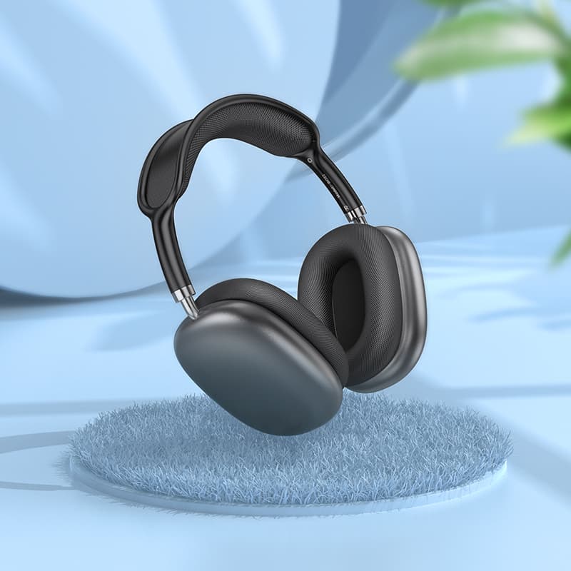 Bezdrátová sluchátka Borofone BO22 Elegant dark grey - náhled 3