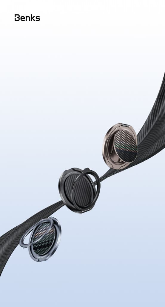 Prsten - držák na mobil Benks Armor Pop Kevlar L56 600D magnetic - náhled 3