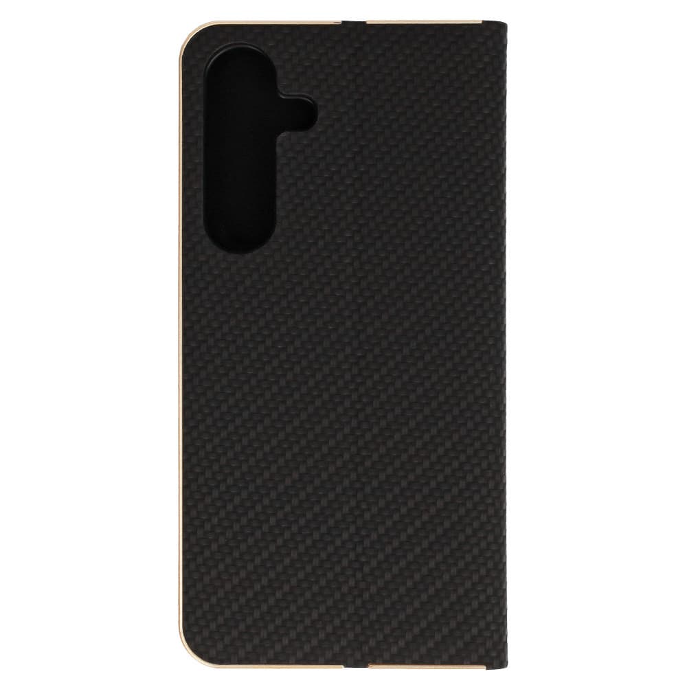 Knížkové pouzdro Wonder Frame Carbon pro Samsung Galaxy M15 5G black - náhled 3
