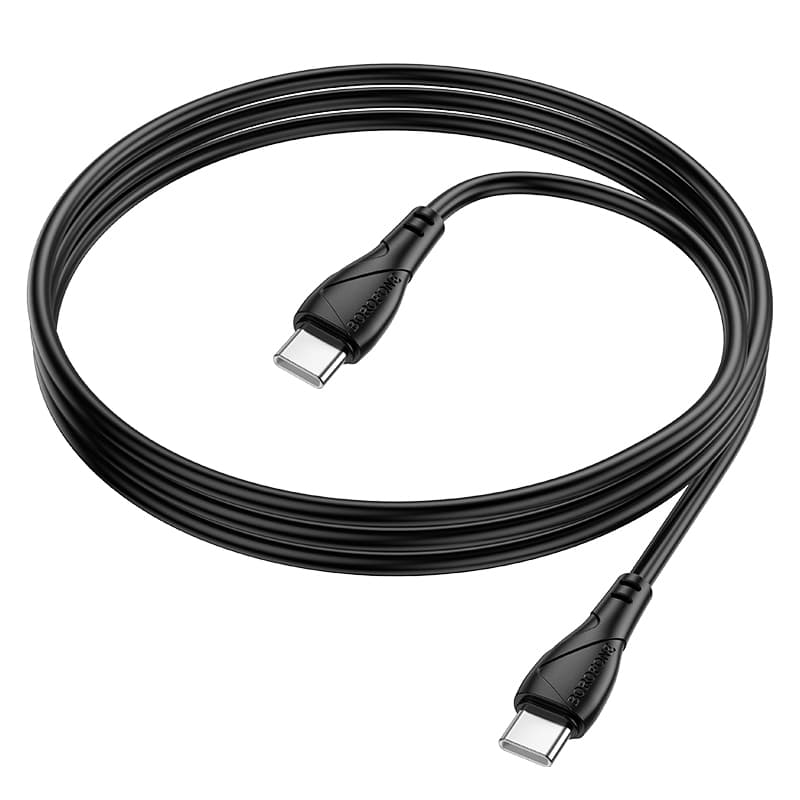 Datový kabel Borofone BX121 Energy USB-C - USB-C PD 60W 1m black - náhled 3