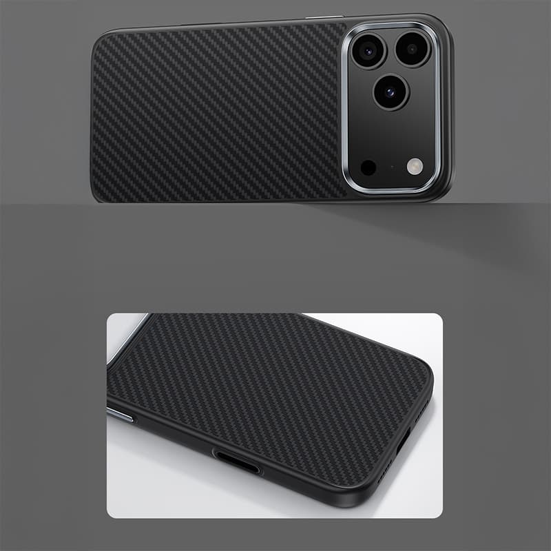 Zadní kryt Benks Magnetic Armor Pro Kevlar Metal Frame 600D (A068) pro iPhone 17 Air black - náhled 3