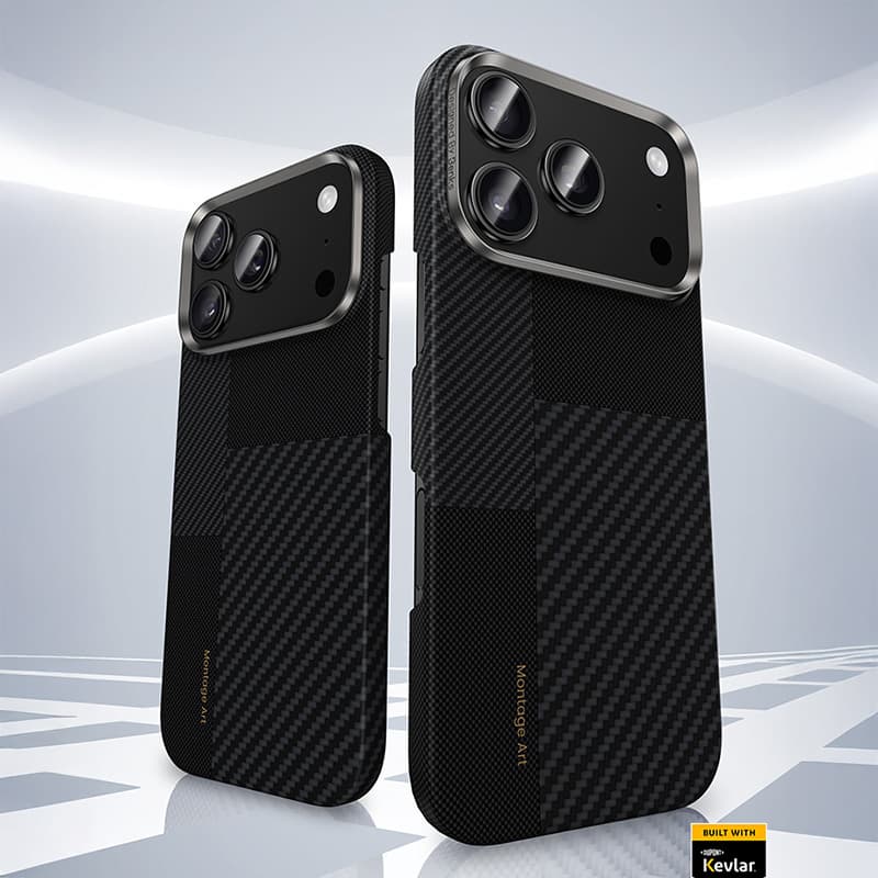 Zadní kryt Benks Montage Magnetic Armor Air Kevlar Metal Frame 600D+1500D (MB69) pro iPhone 17 Pro black - náhled 3