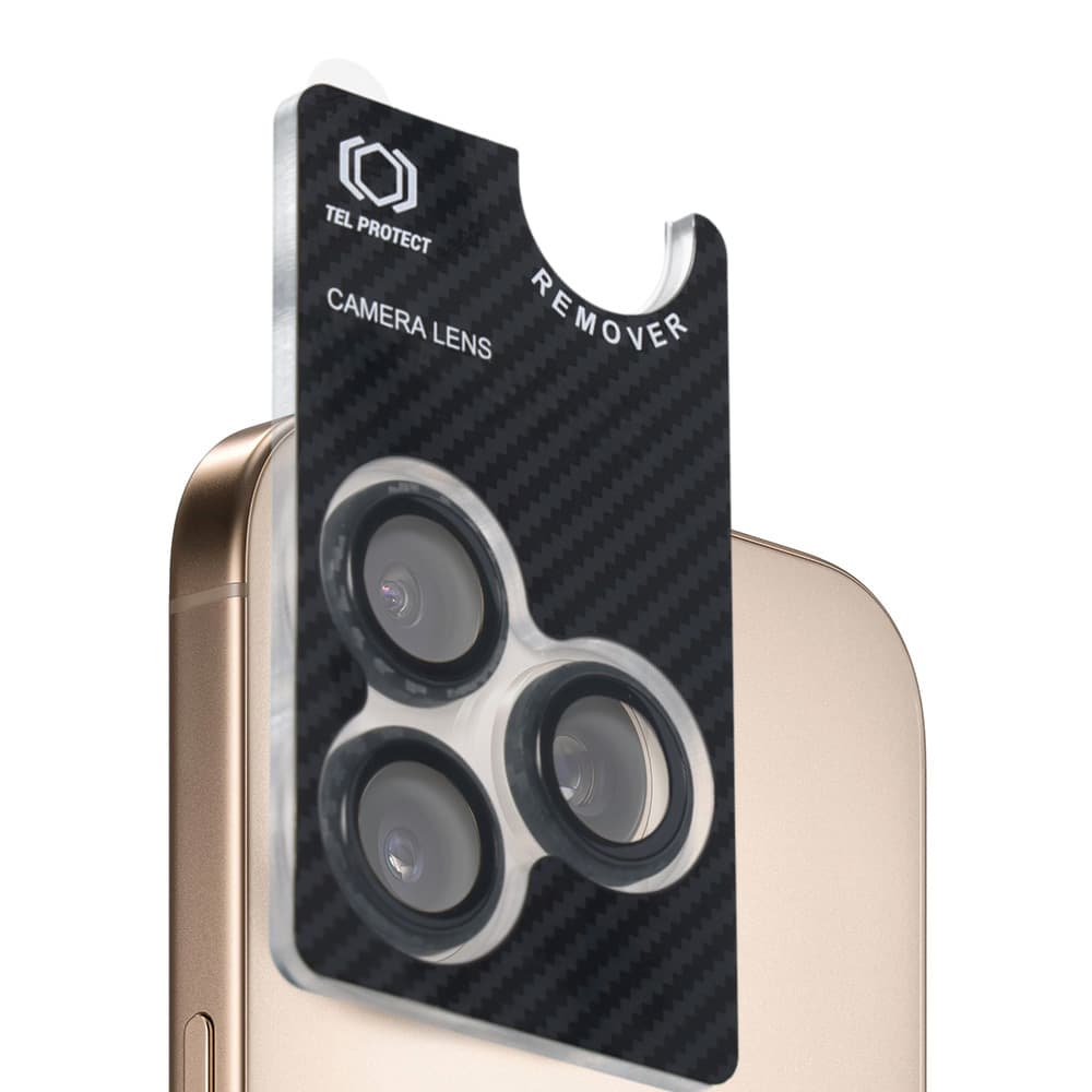 Tvrzené sklo Tel Protect 3D Lens Aramid Series na čočky fotoaparátu pro Samsung Galaxy S25 Ultra - náhled 3