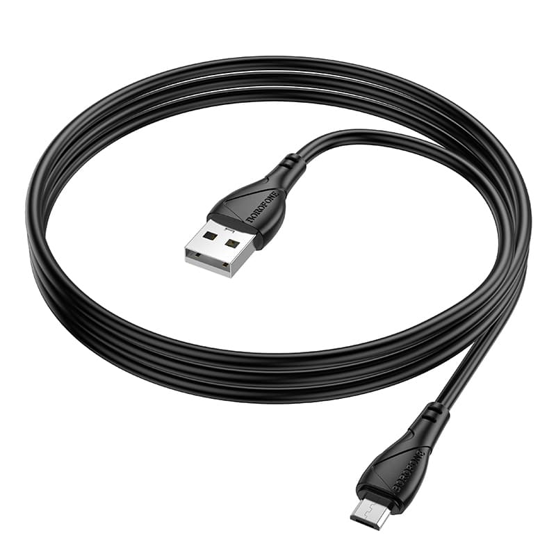 Datový kabel Borofone BX121 Energy USB-A - microUSB 2,4A 1m black - náhled 3