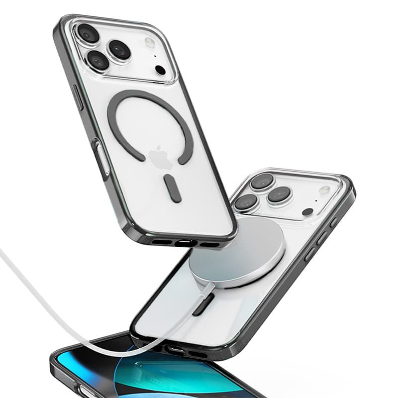 Zadní kryt Rock Crystal Armor Series Magnetic pro iPhone 17 Pro black - náhled 3