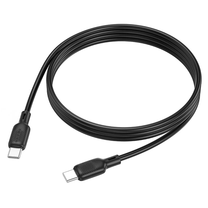 Datový kabel Borofone BX113 Lenny USB-C - USB-C PD 60W 3A 3m černý - náhled 3