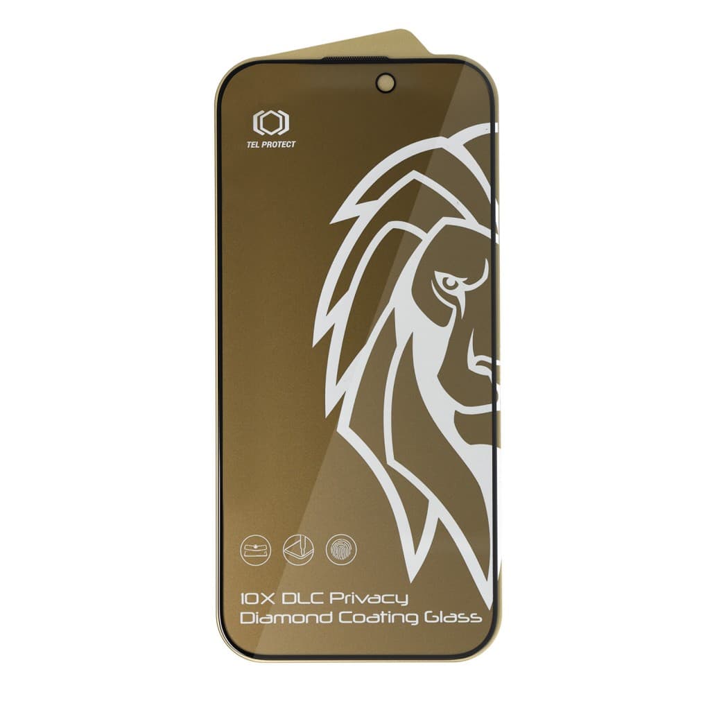 Tvrzené sklo Tel Protect 10X Privacy DLC Diamond Coating pro iPhone 16 - náhled 3