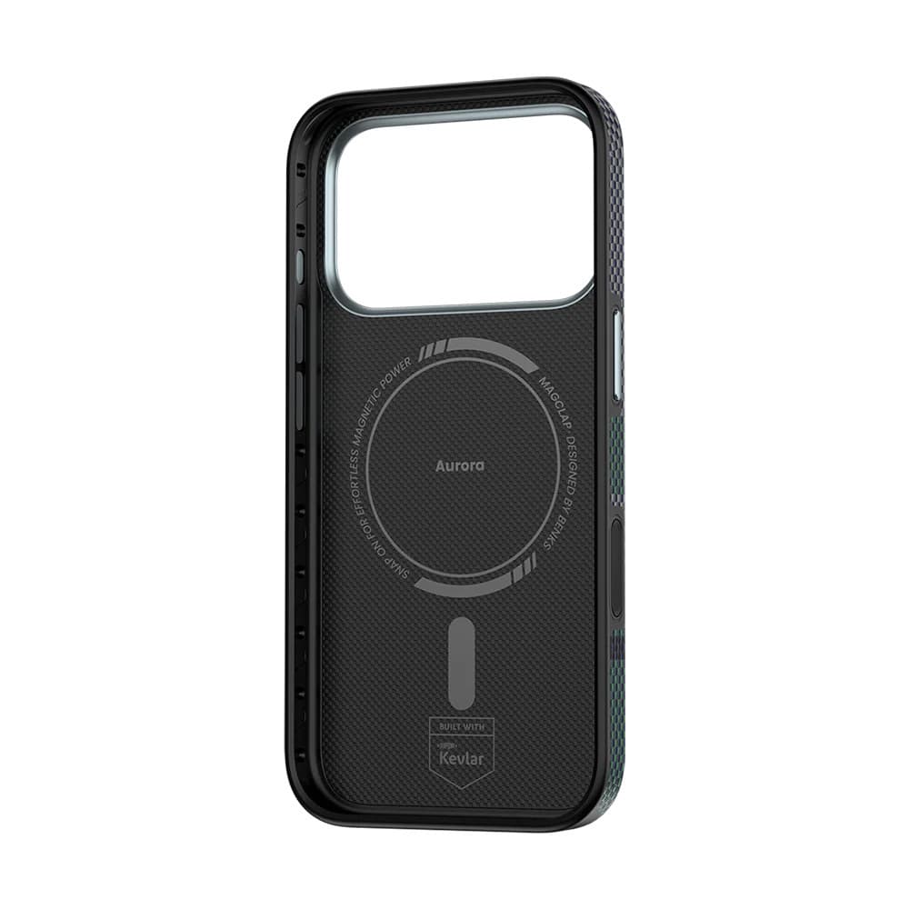 Pouzdro Benks Magnetic Armor Pro Aurora Kevlar 600D pro iPhone 17 Pro (tlačítko pro ovládání fotoaparátu) - náhled 3