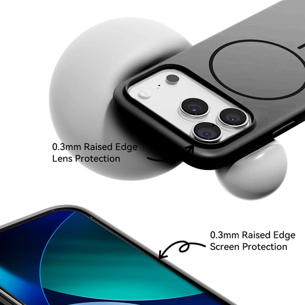 Zadní kryt Rock Armor Matte Magnetic Series pro iPhone 17 Pro Max black - náhled 3