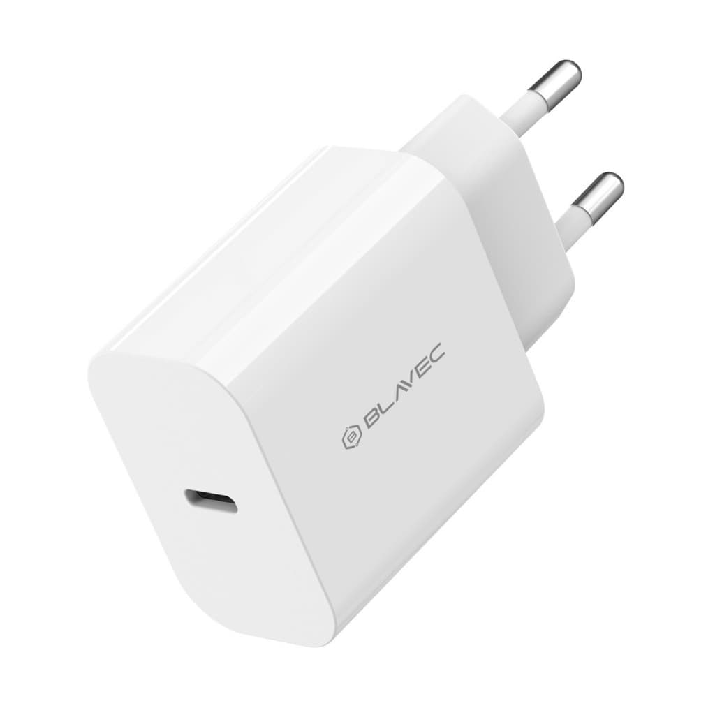 Blavec síťová nabíječka BC-7 GaN4 Type C PD QC 45W 3A s kabelem Type C na Type C bílá - náhled 3