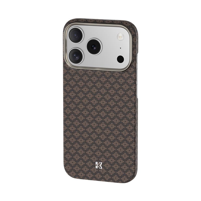 Benks Magnetic Armor Air Armor Grid kevlarové pouzdro s kovovým rámem 600D (A069) pro iPhone 17 Pro zlaté - náhled 3