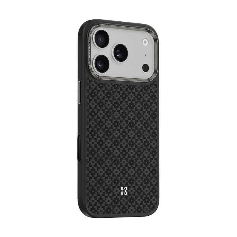 Benks Magnetic Armor Pro Armor Grid kevlarové pouzdro s kovovým rámem 600D (Y069) pro iPhone 17 Pro černé - náhled 3
