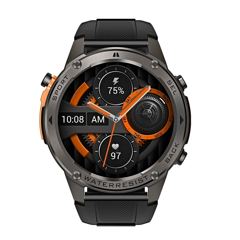 Chytré hodinky Blavec M-03 Predator AMOLED GPS hlasový hovor (SWM03-GP) grafit + 1 řemínek - náhled 3