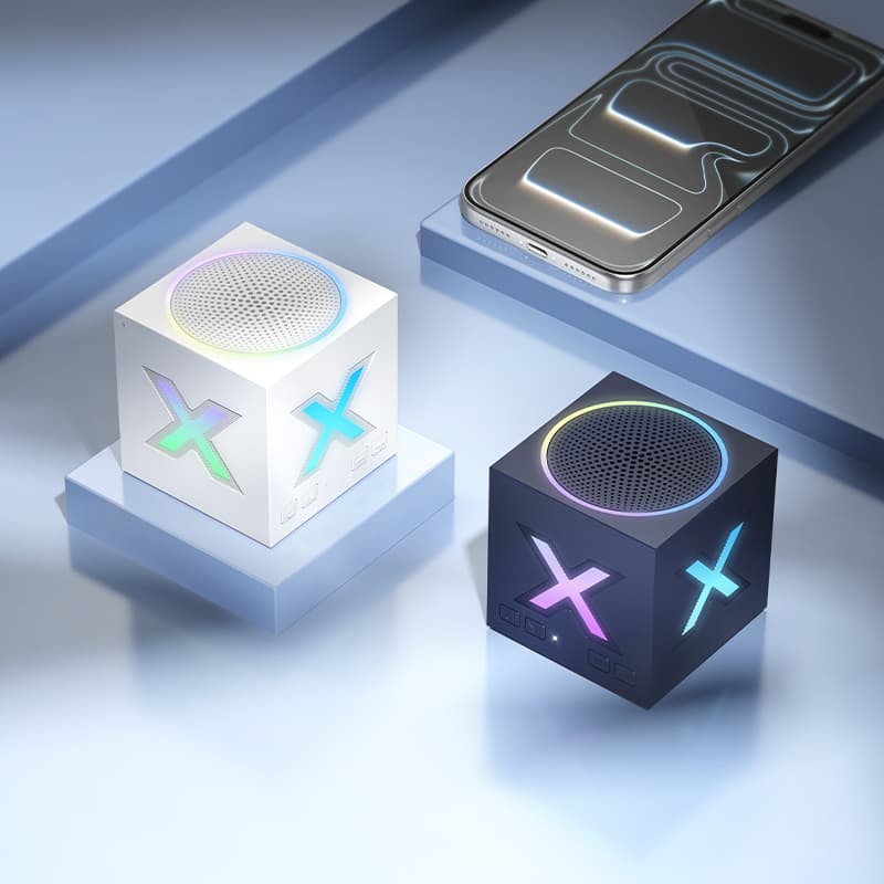 Reproduktor Borofone Portable Bluetooth BR101 Rubik modrý - náhled 3
