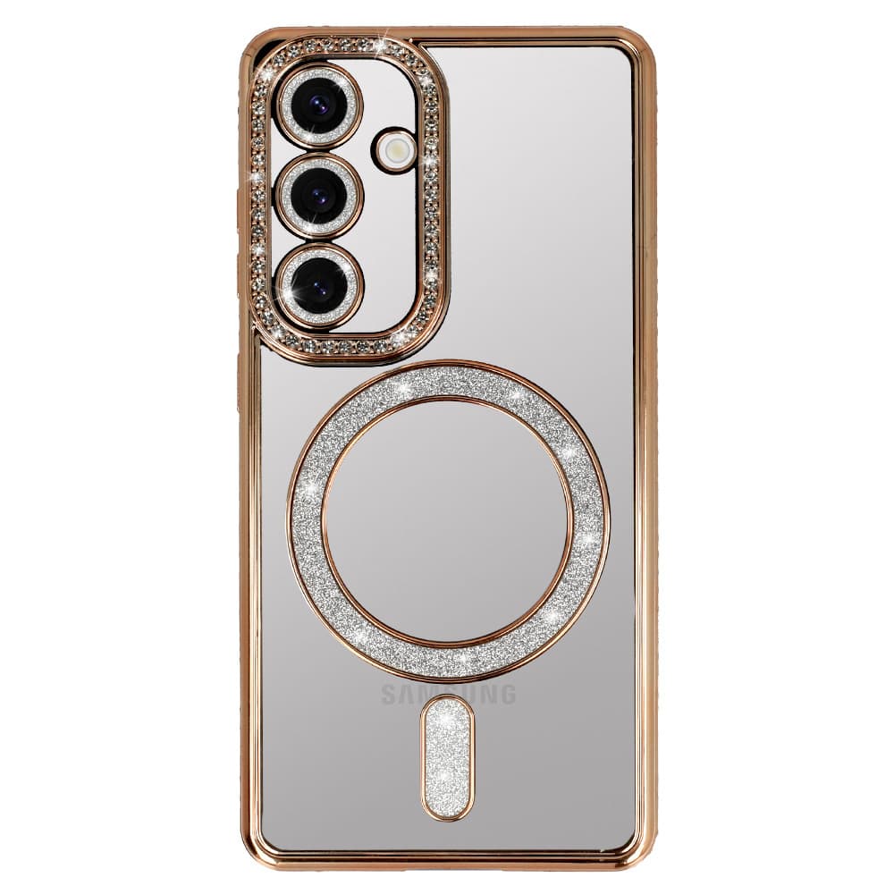 Zadní kryt Bling Magsafe pro Samsung Galaxy S26 Plus zlatý - náhled 2
