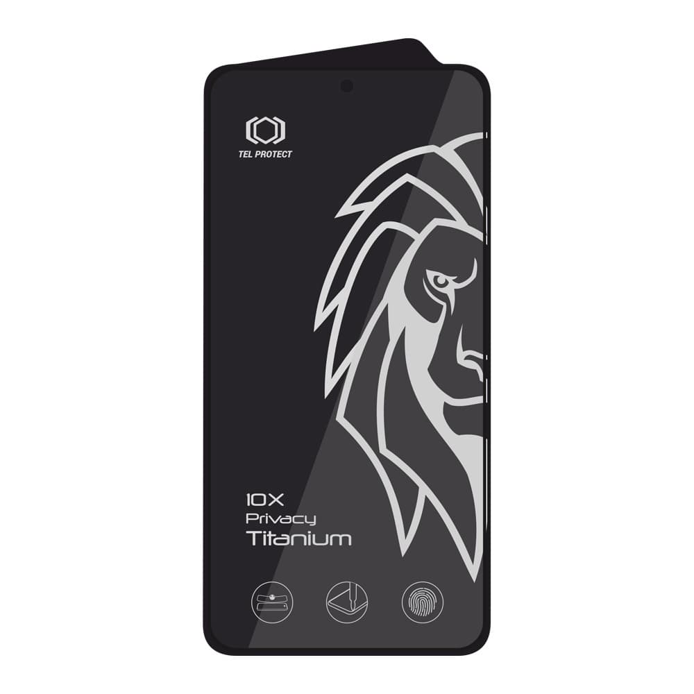 Privátní tvrzené sklo Tel Protect 10X Privacy Titanium pro Samsung Galaxy S26 - náhled 3