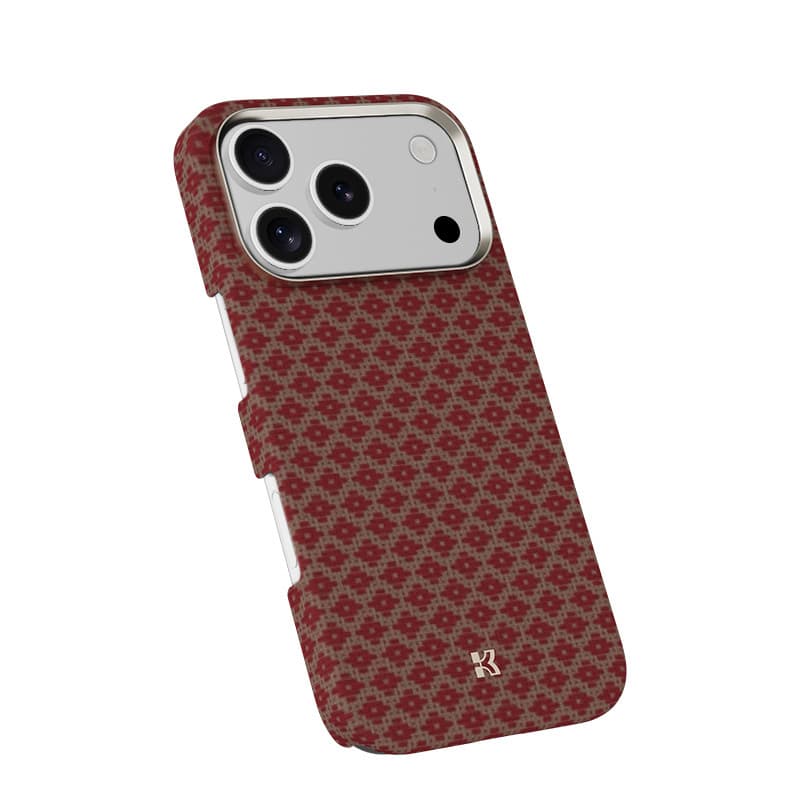 Kryt Benks Magnetic Armor Air Armor Grid Kevlar Metal Frame 600D (H069) pro iPhone 17 Pro oranžový - náhled 3