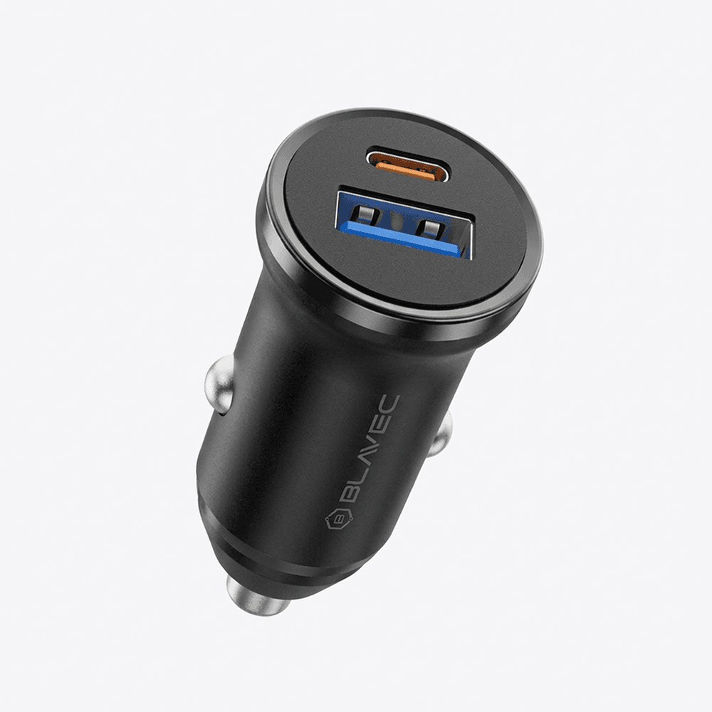 Rychlonabíječka do auta Blavec BS-01B-C Road 20W s kabelem USB-C černá - náhled 3