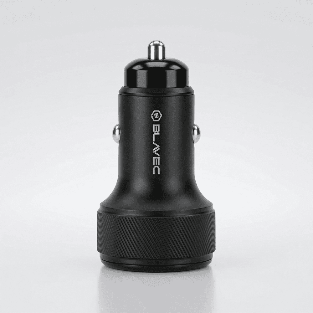 Rychlonabíječka do auta Blavec BS-04B-C Volt 48W s displejem a kabelem USB-C černá - náhled 3