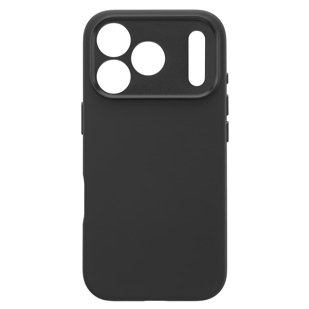 Kryt Liavec Silk Shield s kovovým rámečkem fotoaparátu pro Apple iPhone 17 Pro černý - náhled 3