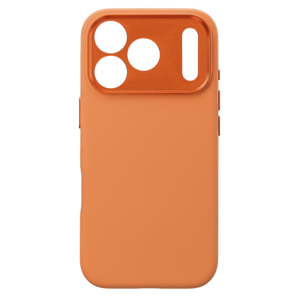 Kryt Liavec Silk Shield s kovovým rámečkem fotoaparátu pro Apple iPhone 17 Pro oranžový - náhled 3