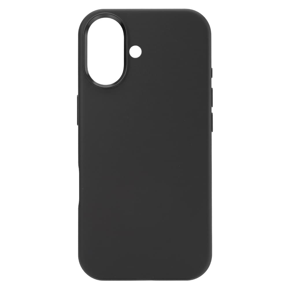 Silikonový kryt Liavec Silky s kovovým rámečkem fotoaparátu pro Apple iPhone 17 černý - náhled 3