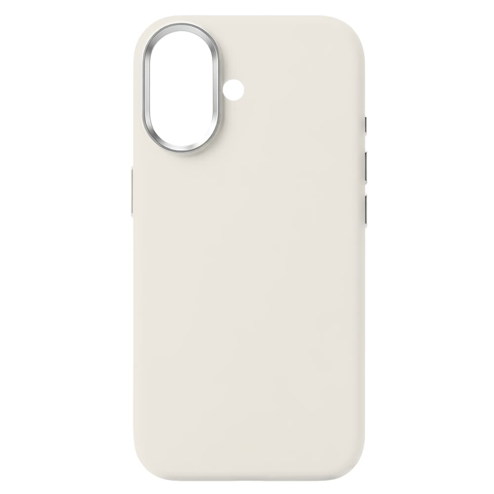 Silikonový kryt Liavec Silky s kovovým rámečkem fotoaparátu pro Apple iPhone 17 béžový - náhled 3