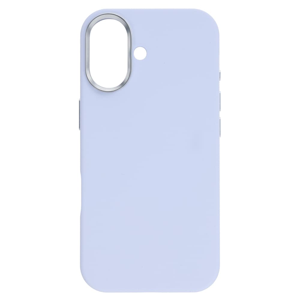 Silikonový kryt Liavec Silky s kovovým rámečkem fotoaparátu pro Apple iPhone 17 modrý - náhled 3