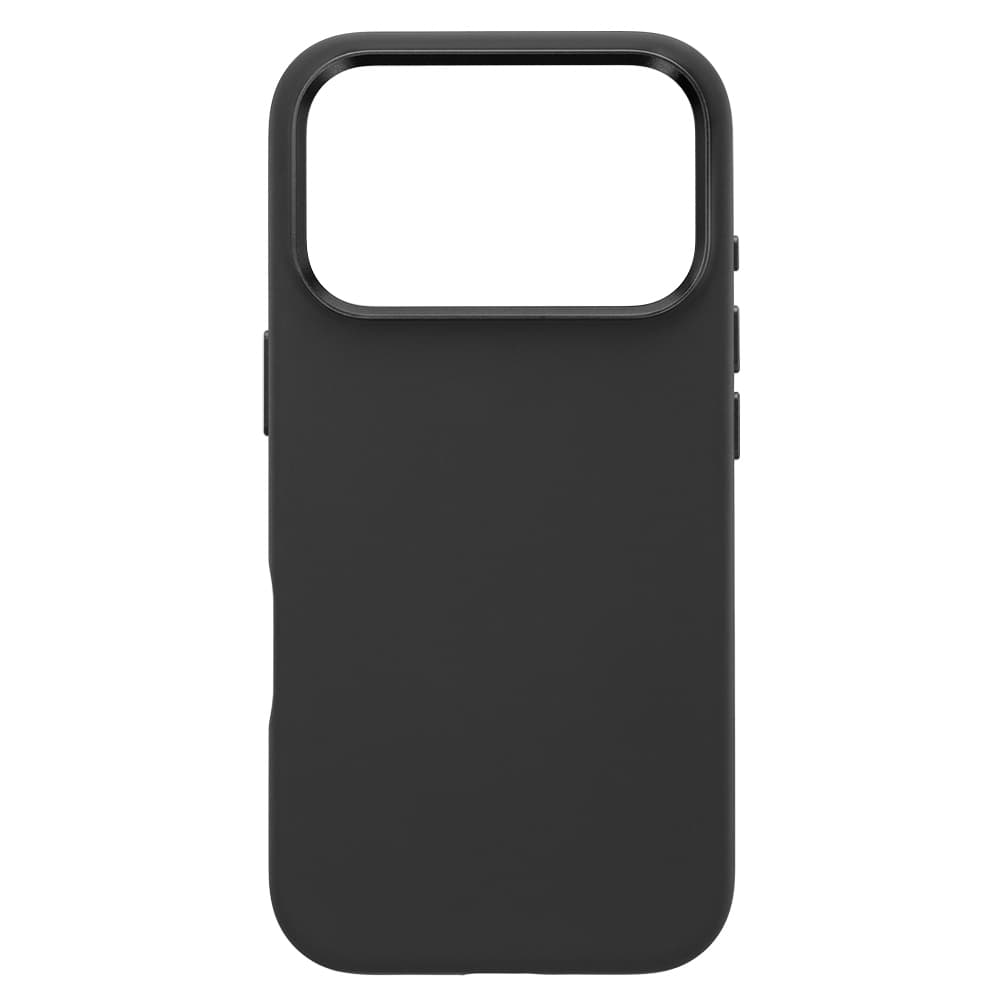 Silikonový kryt Liavec Silky s kovovým rámečkem fotoaparátu pro Apple iPhone 17 Pro Max černý - náhled 3