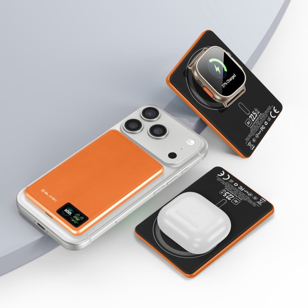 Powerbanka Blavec BJ-03 Ultra Slim 5000mAh oranžová hliníková 22,5W - náhled 3