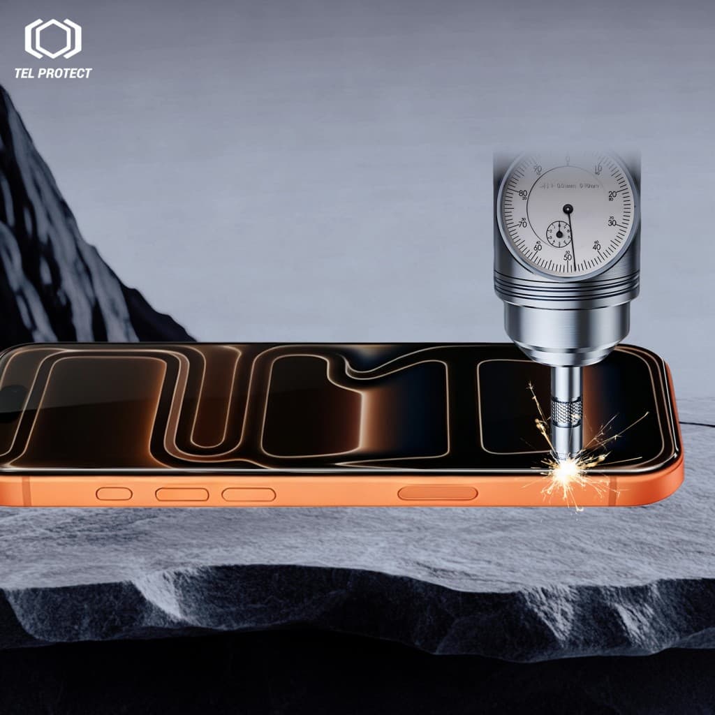 Tvrzené sklo Tel Protect Dust-Free Easy Fit HD Titan pro iPhone 16 Pro Max černé - náhled 3