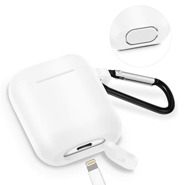 Silikonové pouzdro pro Airpods Type 1 - bílé - náhled 3