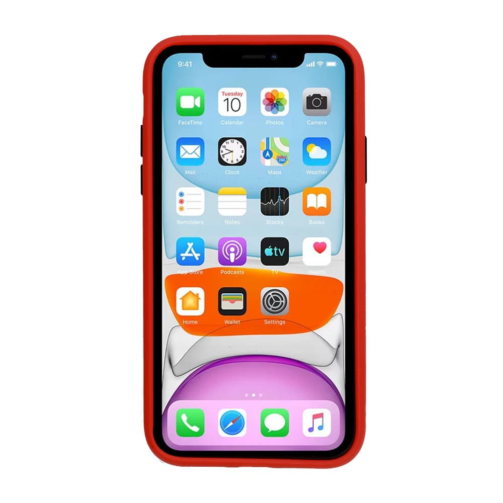 Zadní Kryt Vennus Bumper pro Samsung Galaxy S21 Plus červený - náhled 3