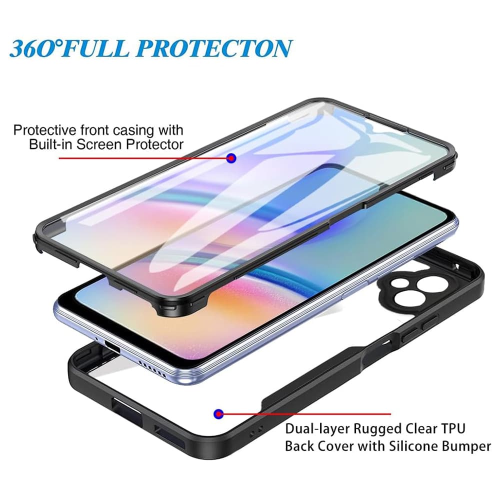 Techsuit ColorVerse 360 Series Screen Protector Samsung Galaxy A05 Black - náhled 4