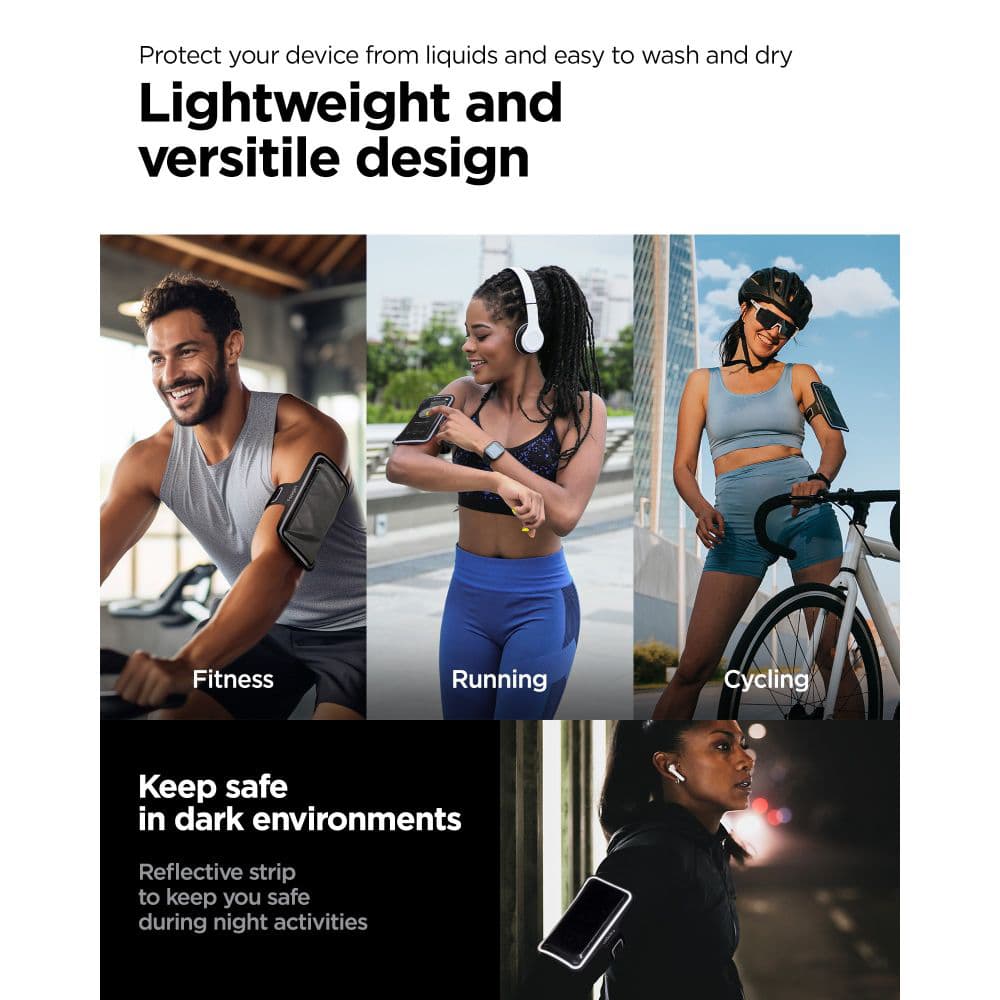 Spigen Sports Armband Dynamic Shield A703 vodotěsné 6.9 černé - náhled 4