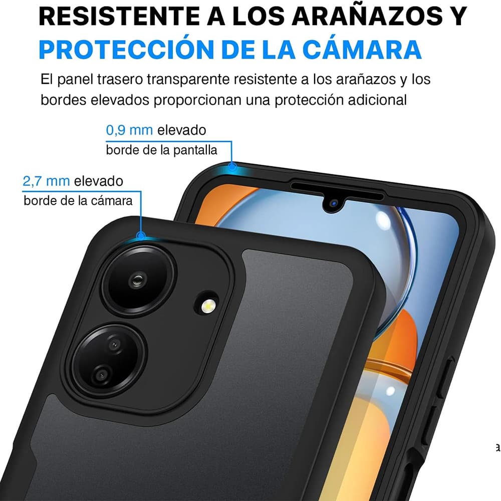 Techsuit ColorVerse 360 Series Screen Protector Xiaomi Redmi 13C 4G Poco C65 Black - náhled 4
