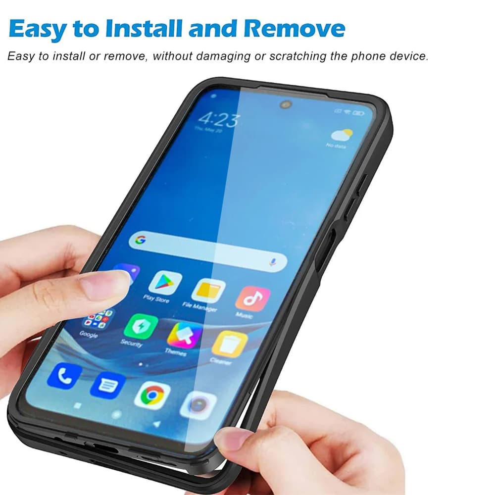 Techsuit ColorVerse 360 Series Screen Protector Samsung Galaxy A12 Black - náhled 4