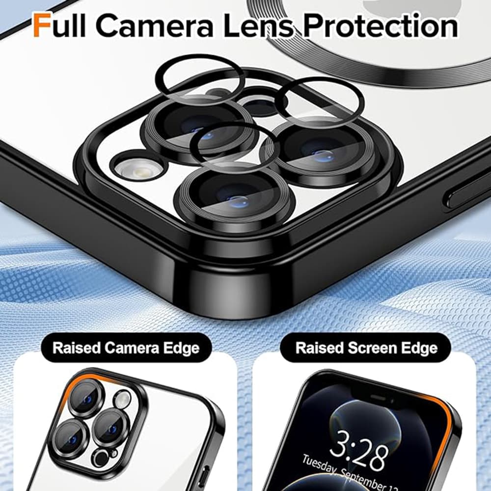 Techsuit Luxusní Křišťálové MagSafe iPhone 12 Pro Max Černé - náhled 4